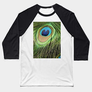 Peacock Feather Baseball T-Shirt